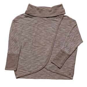 Calvin Klein Performance Large wrap style cowl neck sweatshirt top knit